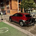 Opladen tijdens de roadtrip met een electrische auto naar Portugal
